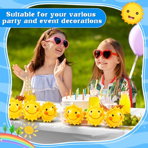 Jexine 100 Pcs Inflatable Sun Beach Balls, 5 Inch Mini Beach Balls Bulk - image 5