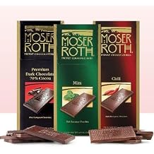 ألواح الشوكولاتة الناعمة من Moser Roth - 3 البارات ، ونكهات 3 من Moser Roth