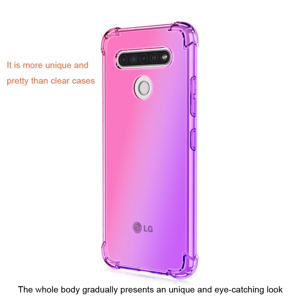 JIAFEI Handyhülle Für Sony Xperia 10 II - TPU Gradient Case Lila/Blau | Dünn, Anti-Fall & Airbag-Design