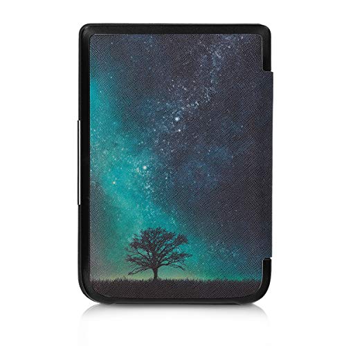 kwmobile hoes compatibel met Pocketbook Touch Lux 4/Lux 5/Touch HD 3/Color (2020) - Hoesje voor ereader in blauw/grijs… - Image 4