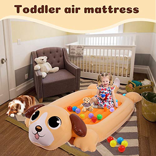 Kidzlike Valentines Day Gifts For Kids,Kids Inflatable Travel Bed Portable Air Mattress For Toddlers, Blow Up Mattress With Sides #TOP1