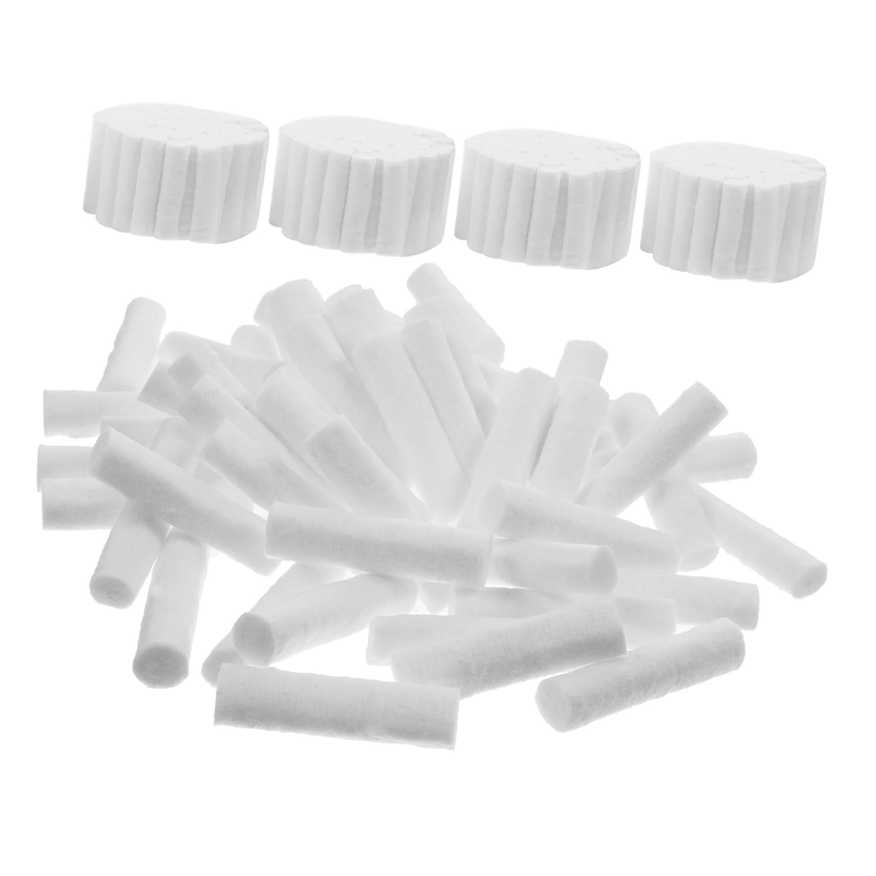 Cabilock Tamponi Odontoiatrici in Cotone Bianco 5 Pezzi, Assorbenti e Flessibili per Uso Dentale e Forniture Orali, Mantengono la Forma per Pulizia Manuale