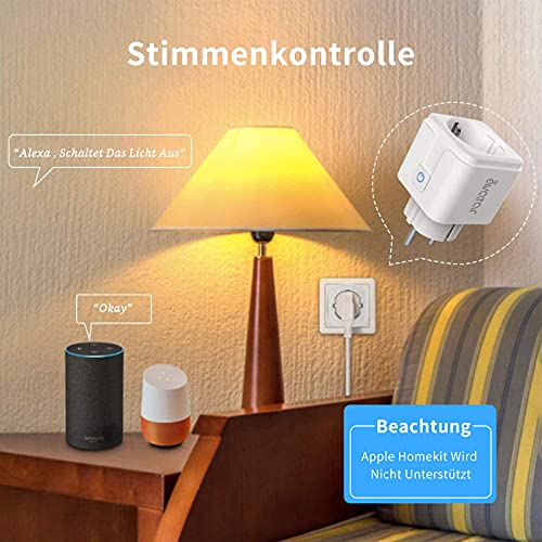 Avater Controls Wifi-stopcontact, Alexa accessoires, Alexa lichtschakelaar, smart stopcontact met schakelaar, 16 A, 3680… - Image 4