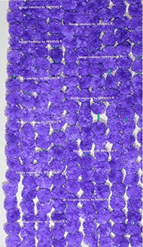 Image of Sphinx Artificial Marigold Fluffy Flowers Garlands(GENDA TORAN) for Decoration - Pack of 5 (Purple)
