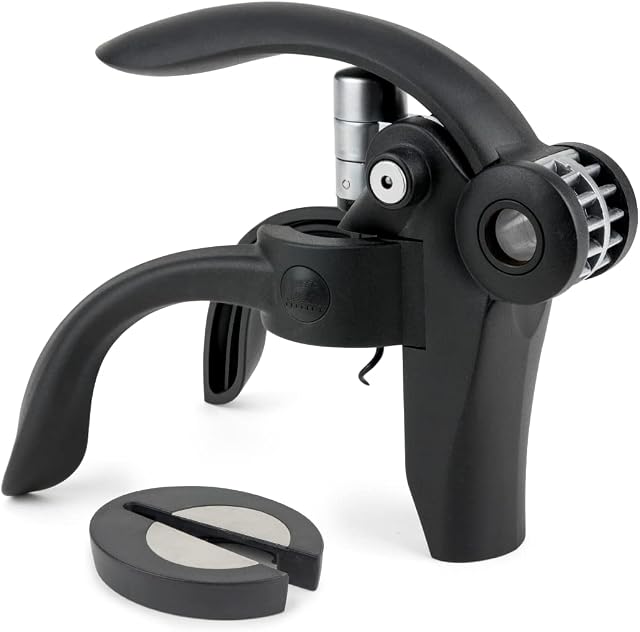 Peugeot - Baltaz Dark Corkscrew - Lever-Style Bottle Opener with Foil-Cutter, Black, 14 cm
