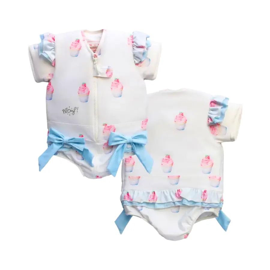 PLOUF Maillot de Bain Flottant pour garçon et Fille : Charlotte - Combinaison Flottante - Gilet Flottant pour la Sécurité et l'Apprentissage de la Natation