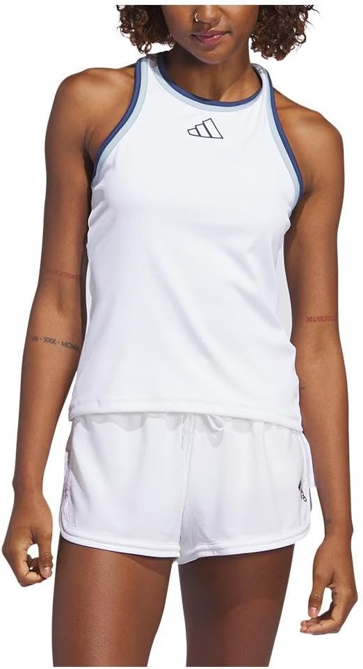 adidas Clubhouse Tennis Classic Premium Tank Top White LG