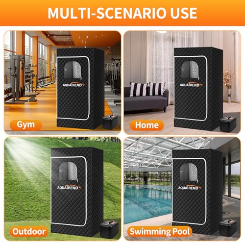 Portable Sauna Box for Home, Personal Steam Sauna 1200W, 3L Steamer, White - Image 4