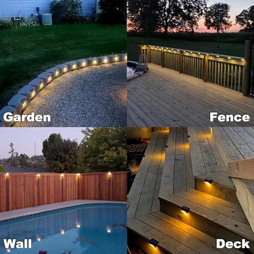 Image of Solar Stair Safety Lights | Outdoor Waterproof LED Step Light | Auto On /Off Night Sensor | IP65 | No Electrician Needed | for Home Stairs, Garden, Balcony, Compound Wall | (1 Light)