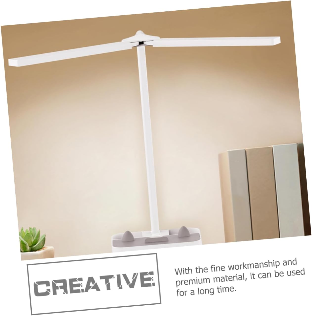 TEHAUX 1set Creative Dual- Table Lamp Eye for Reading Portable USB Rechargeable Design for Students and Home Use Compact and Lightweight