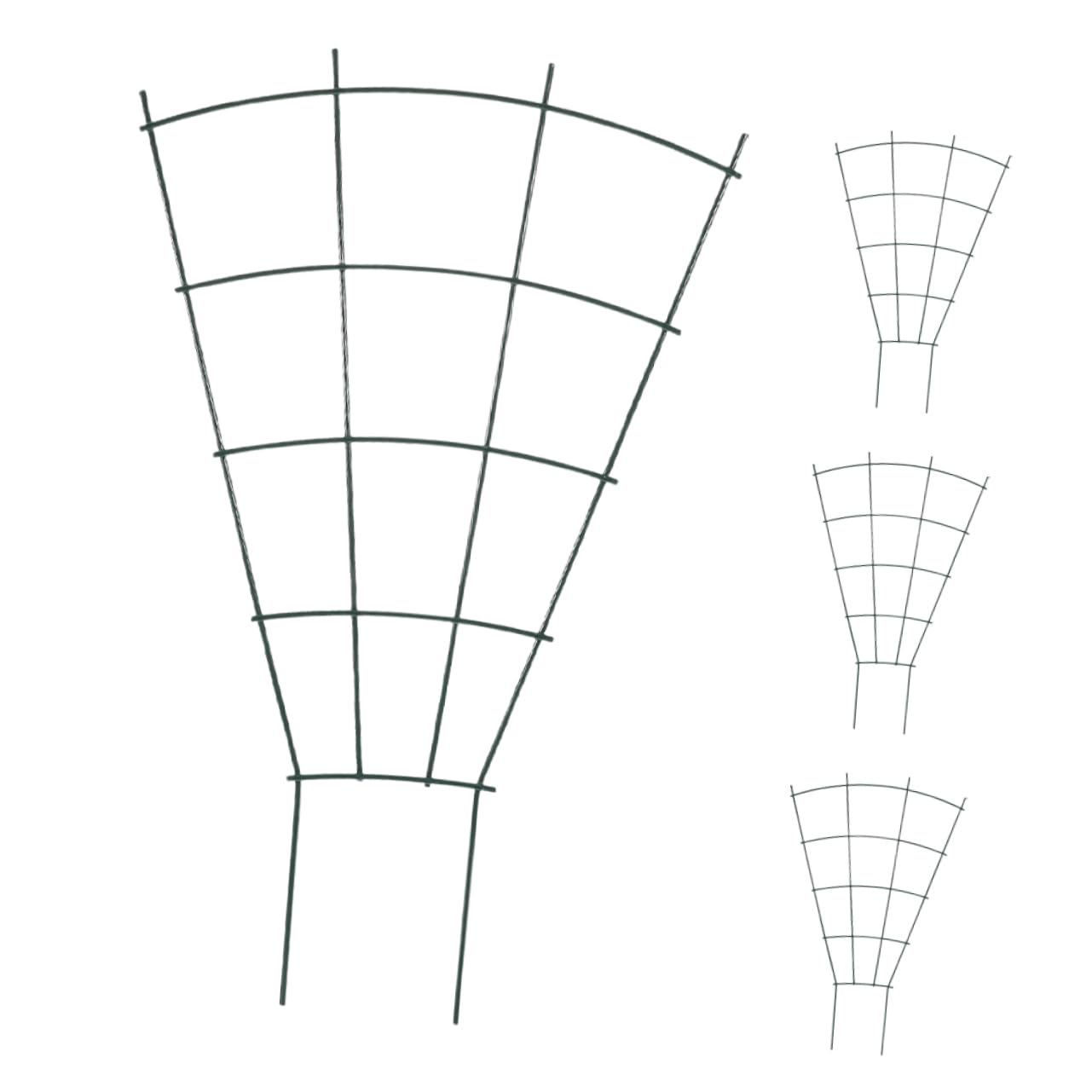 Treillis pour plantes grimpantes UPKOCH lot de 4 tuteurs en métal pour pots et jardin