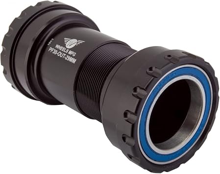 Wheels Mfg Pf30 Outboard Thread Together Bottom Bracket - ABEC-3 Black, Dub | bottom-bike-brackets-and-accessories