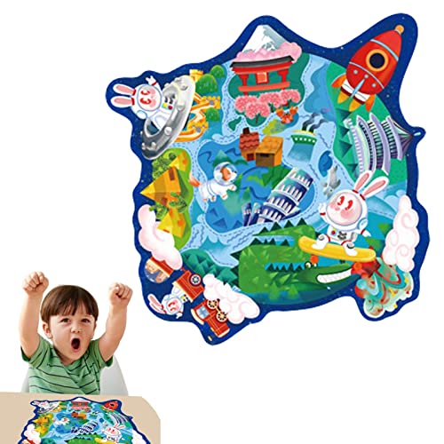 子供のための宇宙パズル, 子供のための創造的なジグソー セット, 子供の想像力、集中力、創造力を育てる学習と教育のおもちゃ Seapark