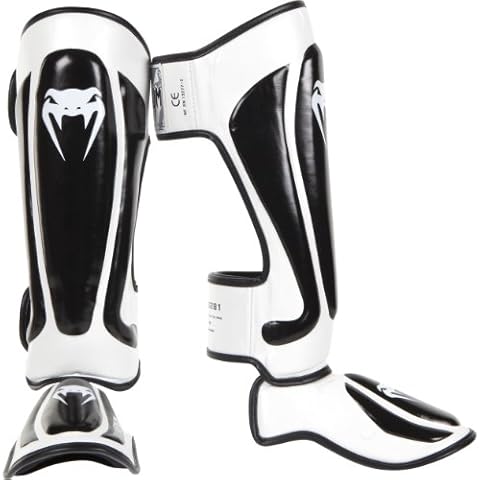 Espinilleras VENUM Predator, Negro/Blanco, L Cover