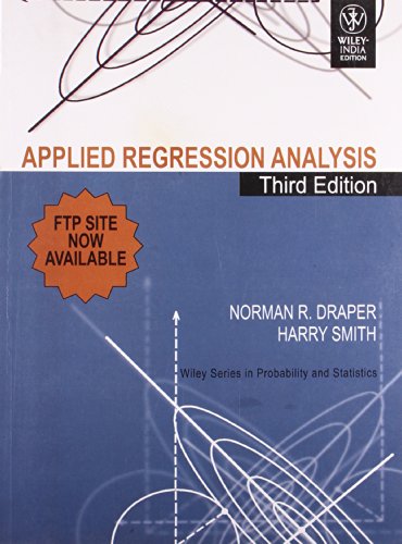 Applied Regression Analysis, 3Rd Edition