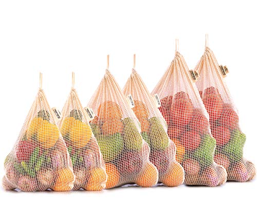 All Cotton and Linen - Reusable Produce Bags - Mesh Produce Bags