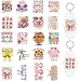 Summer UV DTF Wrap Stickers-80PCS Summer Themed UV DTF Stickers for Motel Keychain, Waterproof UV DTF Decals, Bow Watermelon UV DTF Transfer Sticker Decal Rub on Transfers for Hotel Keychain