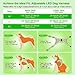 Visinite LED-Hundegeschirr mit Licht, wiederaufladbar, leuchtende Hundeweste, 2 Beleuchtungsmodi, verstellbares beleuchtetes Geschirr für sichere Nachtspaziergänge