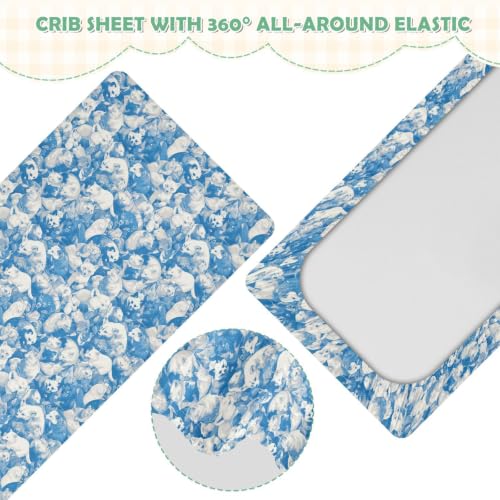 Parure de lit imperméable pour berceau 132x71 drap housse