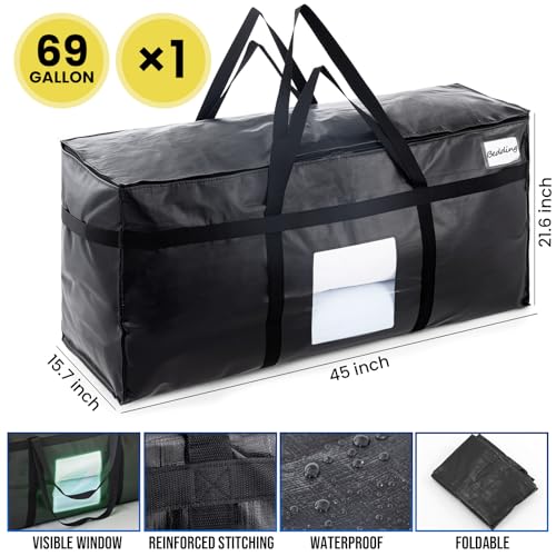 Sac de déménagement extra large zippé pour stopper le désordre textile