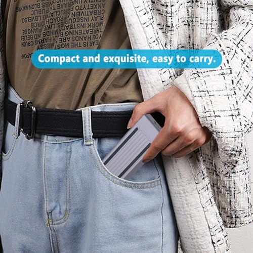 Kueohse M.2 NVMe Hard Drive Enclosure SSD Cool RGB Light Hard Drive Enclosure Aluminum CNC Case High Speed Gen.2 with Cable,A - Image 6