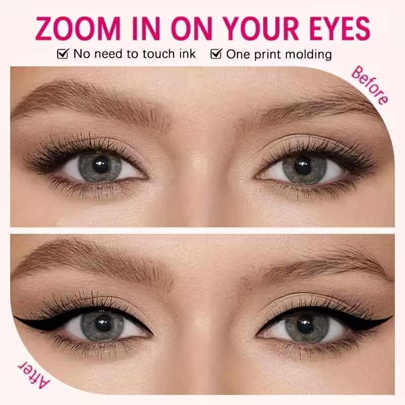 Delineador de ojos plegable con sello y lápiz gel miniatura 5