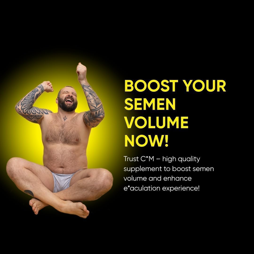 Semen Volume Support Capsules for Men – Zinc, Rose Hip & Vitamin C – Reproductive Health & Vitality – 120 Capsules - 2 Months Supply