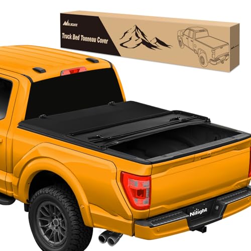 Image of Nilight Soft Tri-Fold Truck Bed Cover for Ford F150 2015-2026 6.5ft Bed