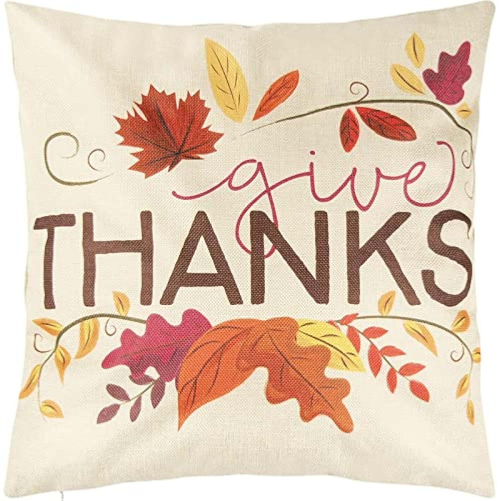 Thanksgiving Throw Pillow Covers - 4-Pack