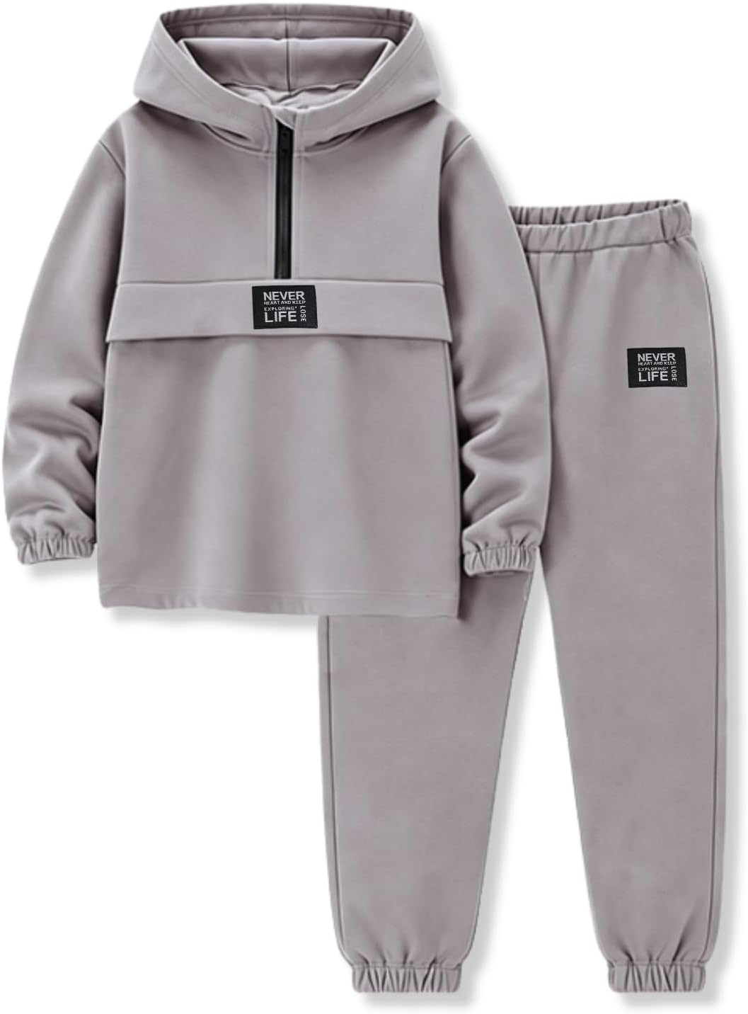 Kids Boys Clothes Color Blocking Hoodie Sweatshirts and Pant 2Pcs Fall Outfits Set Size 5-10