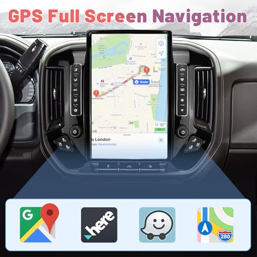Radio Android 13 14.4" para Chevrolet Silverado/GMC Sierra miniatura 5