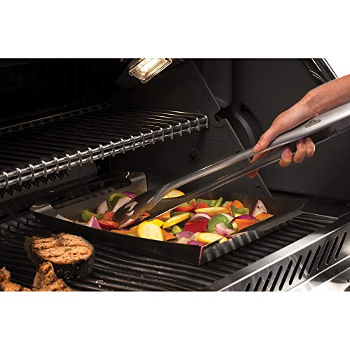Napoleon Accessory - Pro Stainless Steel 3 Piece Toolset - Premium Bbq Grill Toolset, Cast Stainless Steel, Includes Tongs, Multifunctional Spatula, Basting Brush #TOP4