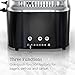 Russell Hobbs 4-Slice Retro Style Toaster, Black & Stainless Steel, TR9250BKR