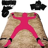 Wrist Ankle Spreaders Bar Bed Restraints for Bed Sex Tie Down Straps for Couples Under Mattress King Bed Sex Resistant Set Legs Arms Bondaged Restraints Sex Set Handcuffs for Bedroom Play Sweater