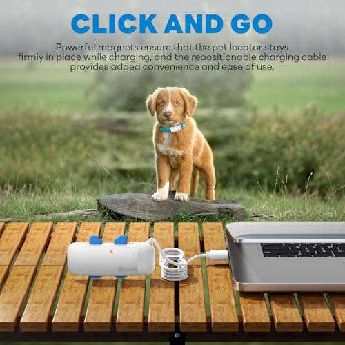 USB-Ladekabel kompatibel mit Tractive GPS Pet Tracker Location Smart Activity für Hunde Ersatz Magnetische Ladestation (New White)