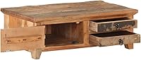 Vista 3 de Coffee Table 35.4"x19.7"x12.2" Solid Reclaimed Wood Mesas para Sala Side Tables Living Room Mesa De Centro para Sala Mesas De Centro para Sala for