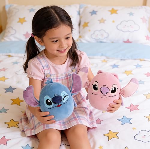 Whitehouse Leisure Compatible con Stitch Peluche, 22 cm, película de cine Lilo & Stitch 2025 (juego de 2 unidades, 22 cm), Squishy, 2 unidades