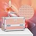 Joligrace Makeup Box Cosmetic Train Case Jewelry Organizer Lockable with Keys and Mirror 2-Tier Tray Portable Carrying with Handle Travel Storage Box