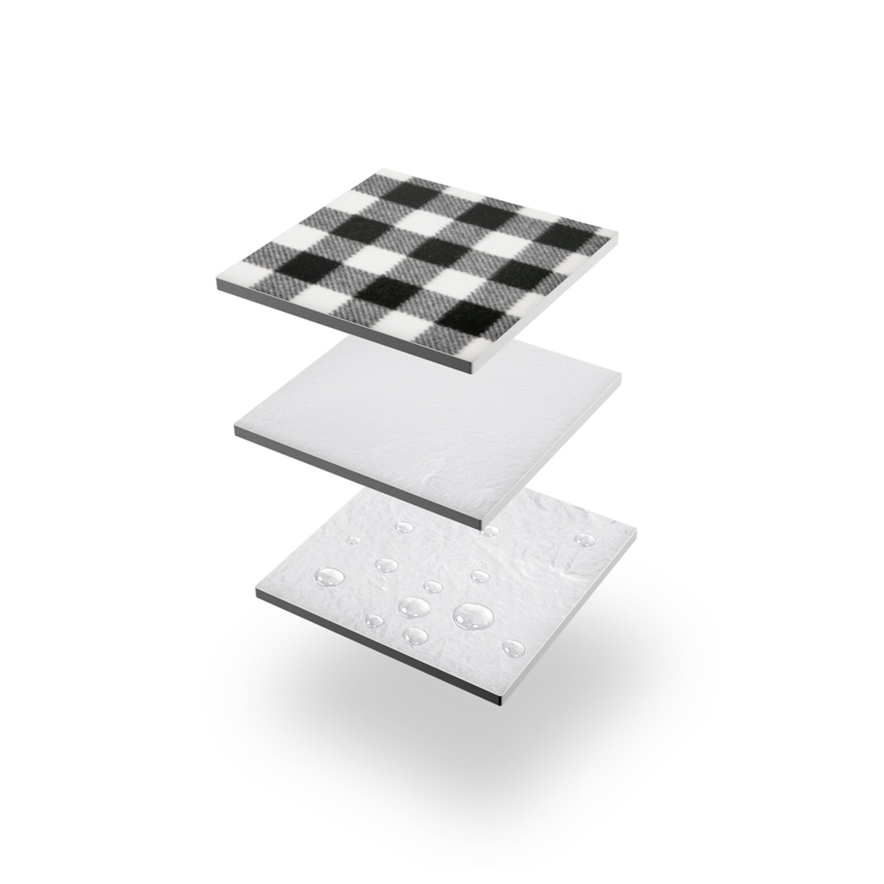 NILS NC2310 Couverture Picnic Camp Noir et Blanc 300 x 200 cm