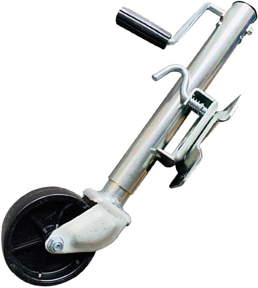 Heavy Duty Marine Swivel Trailer Jack - Beach Boat Trailer Jack, Jockey Wheel, 680kg 15cm Double Wheel Lift Swivel for Boat/Camper/Yacht/Caravan(