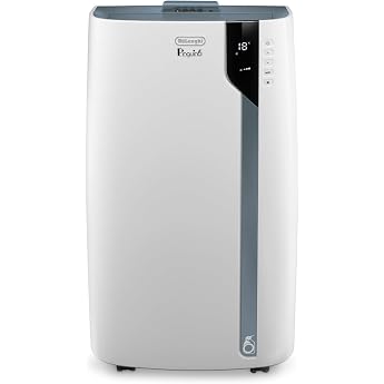 De'Longhi Pinguino PAC EX105 Mobile Air Conditioner with EcoRealFeel Technology, 10,000 BTU / h, for Rooms up to 100 m &sup3;, Dehumi