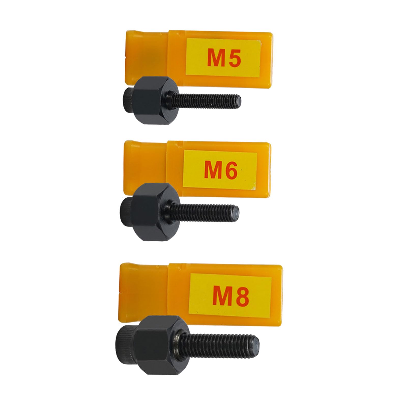 of 3 Portable Hand Rivet Nut Installation Heads Ideal for DIYer Enthusiasts and Home Repair Tasks Lightweight Design Anti Rotation