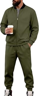 Chaqueta y pantalón para hombre, juego de chaqueta de un solo color, pantalones deportivos, 2 piezas, de dos piezas, moderno, informal, chándal holgado, chándal informal