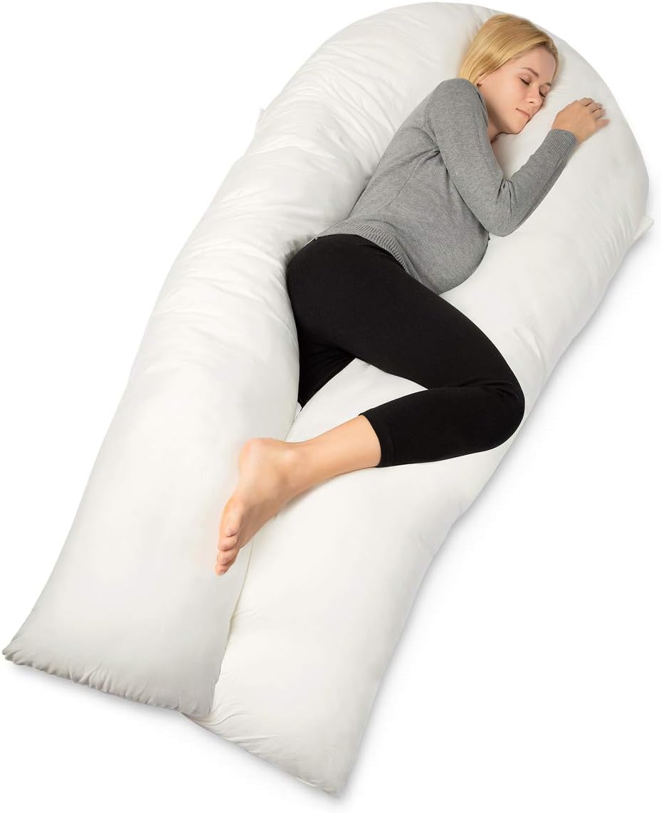 QUEEN ROSE Pregnancy Pillow with Removable Cover,65in Extra
