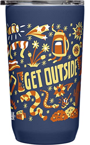 Image of CamelBak Horizon 16oz Tumbler - Insulated Stainless Steel - Tri-Mode Lid - Get Outside
