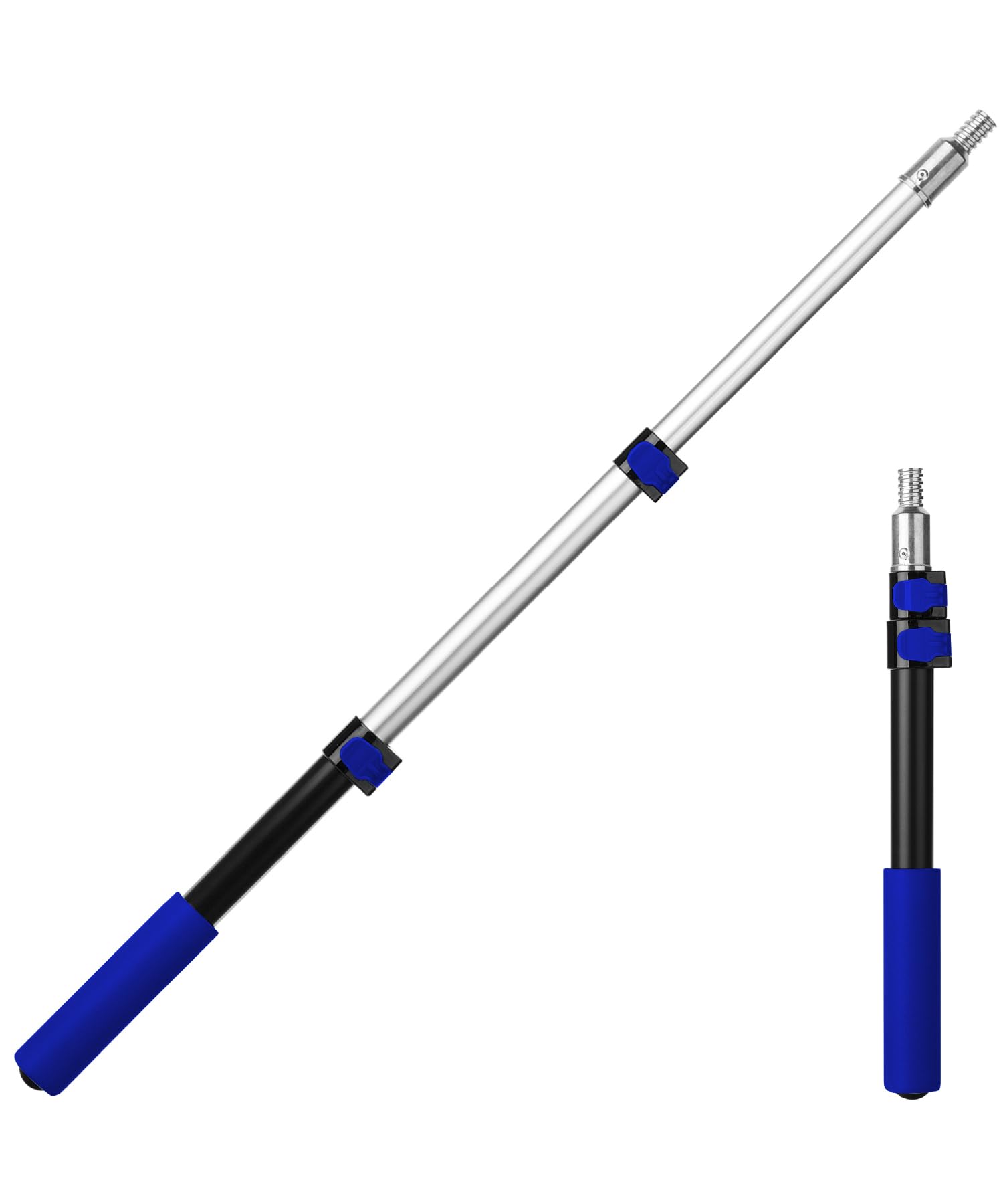 Poteau télescopique Bates bleu foncé pour peindre sans escabeau jusqu'à 91 cm