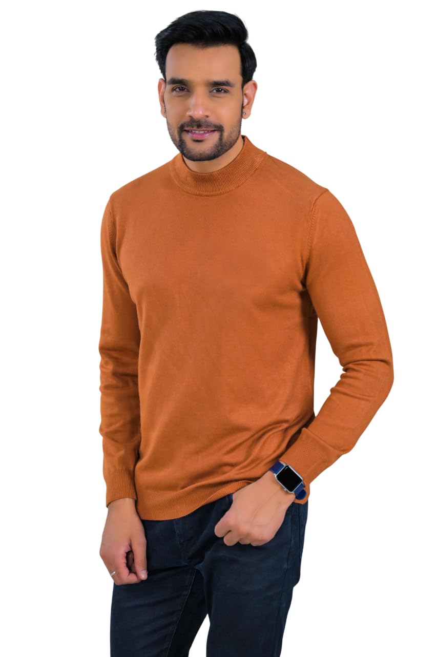 soul armor Classic Solid Wool Blend Turtle Neck Sweater-picture-21