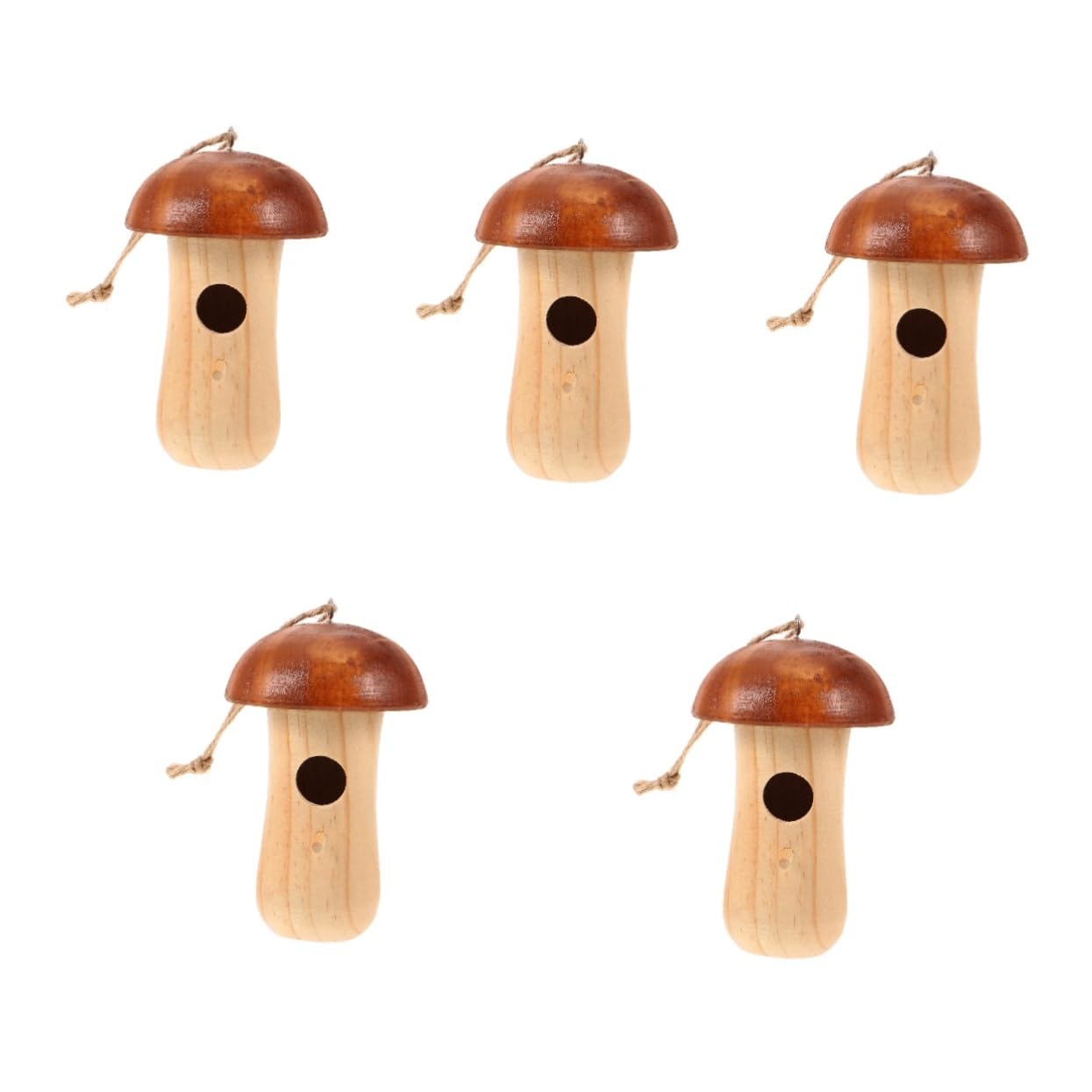 Sosoport 5 Pz casa del colibrì vassoio per appendere cibo per uccelli mangiatoia per pappagalli selvatici bird feeder birdgarden mangiatoia per uccelli sagomata da appendere Di legno