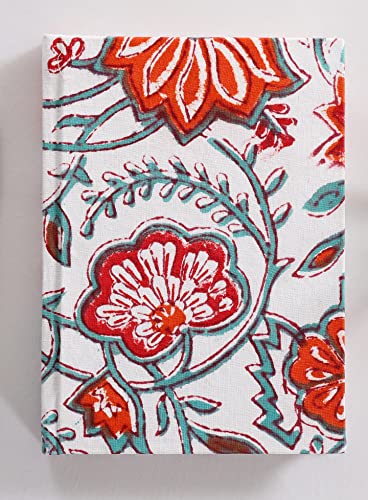 Image of Ravaiyaa - Attitude is everything Hand Block Printed Fabric Journal Handbound Notebook Gifts for Writers Recycled Paper Notebook Diary