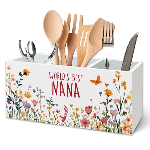 TWRVI Nana Gifts Kitchen Utensil Holder for Countertop, Grandma Gifts